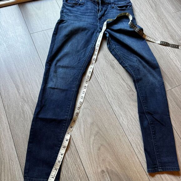 Hudson Natalie Mid Rise Super Skinny Jeans Womens 27 Inch Waist Blue Denim Zip - Picture 4 of 15